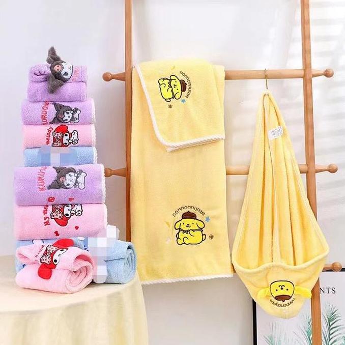 Handuk Mandi Set 3in1 / Handuk Keramas / Handuk Muka / Handuk Mandi / Handuk Karakter Set 3in1 / HAN
