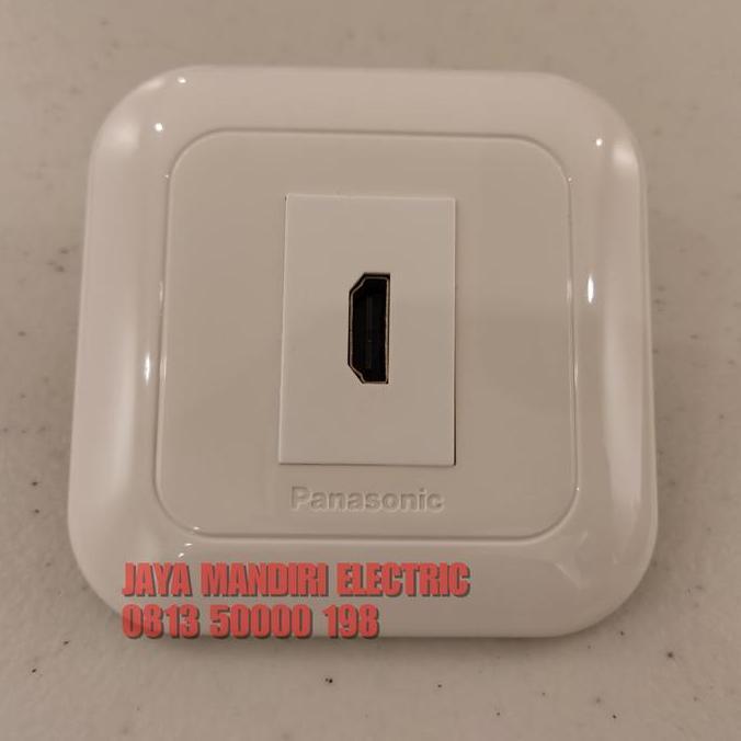 Denco- Outlet Hdmi Panasonic White Tanpa Kabel / Port Hdmi Panasonic