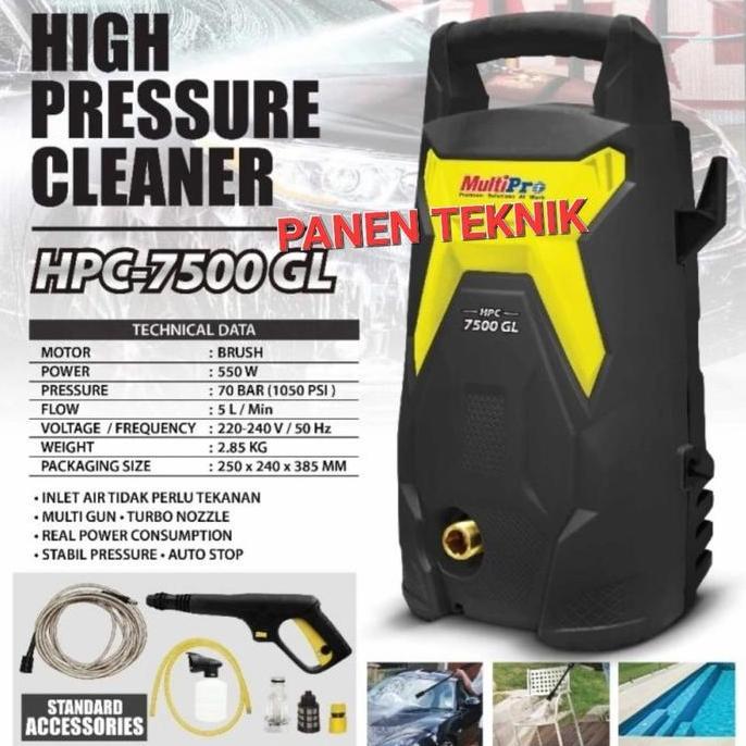 MULTIPRO HPC 7500GL JET CLEANER WASHER STEAM CUCI MOBIL MOTOR AC