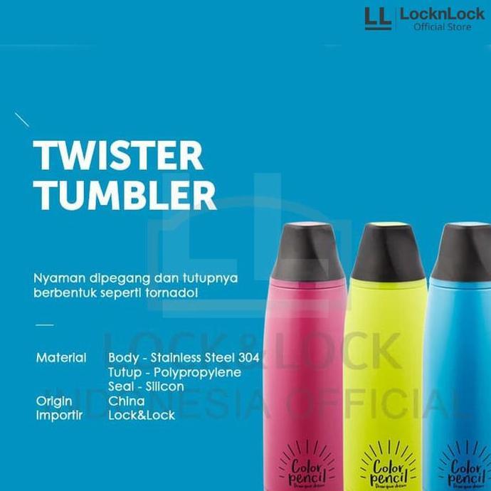 Pack- Locknlock Twister Tumbler Bottle Termos Hot & Cool