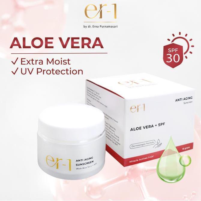 Clips- Er-1 By Dr. Erna Anti Aging Sunscreen With Aloe Vera + Spf - Moisturizer Day Cream Uv Matahar