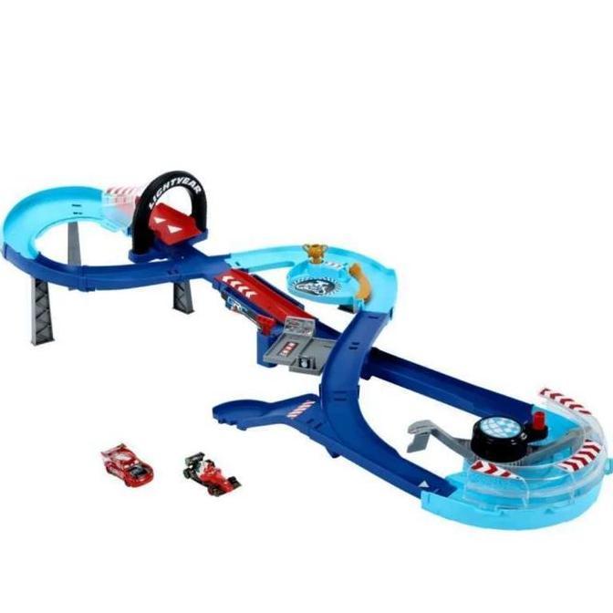 Disney Pixar Cars GRC Jumping Raceway Track Set Original