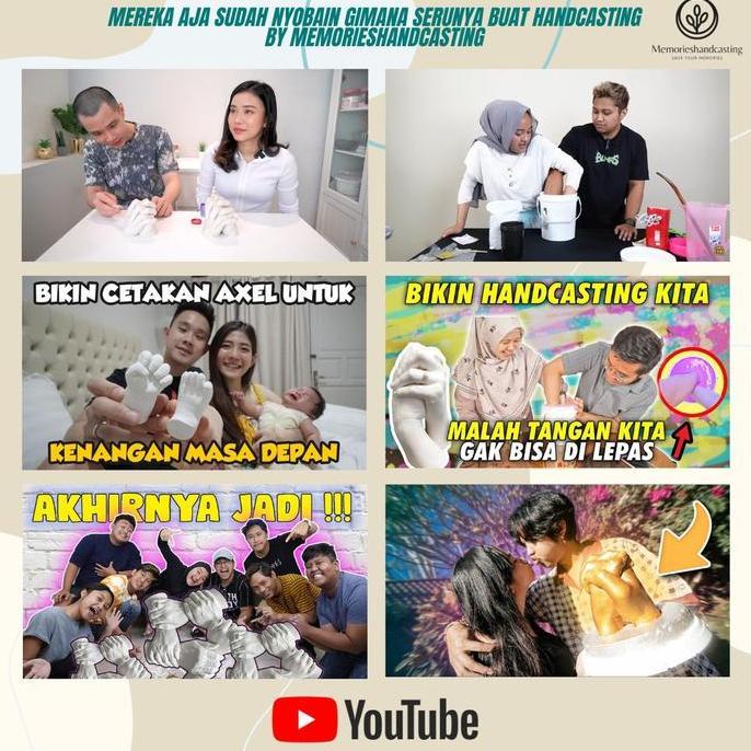 PAKET COUPLE HAND CASTING KIT  (READY STOCK) CETAKAN TANGAN
