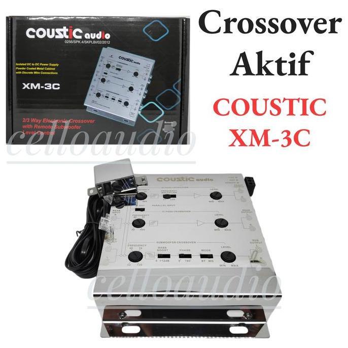 Crossover Aktif Coustic XM-3C 2/3 Way Crossover Audio Mobil XM 3C