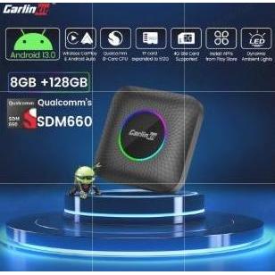 Carlinkit Ai Box Android 13 Led 8/128 SDM660 Octa Core Wireless