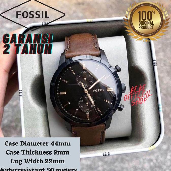 Best Seller [ORIGINAL] Jam Tangan Pria Fossil FS5437 Townsman Chronograph Brown Berkualitas 100% ori