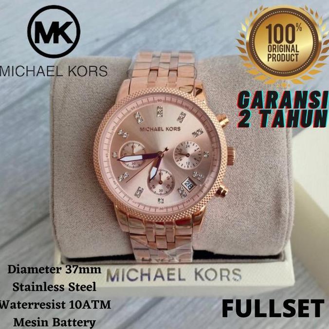Best Seller [ORIGINAL] Jam Tangan Wanita Michael Kors MK6077 Rosegold Original Berkualitas 100% orig