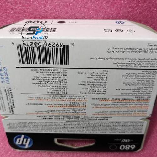 Cartridge HP 680 Black Original Ink Advantage Cartridge HP 680 Hitam
