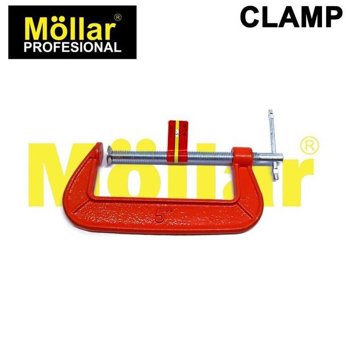 GABRIESEN BISON Clamp C 5 Inch Catok Penjepit 125 mm Klem Kayu Besi Jepit 5"