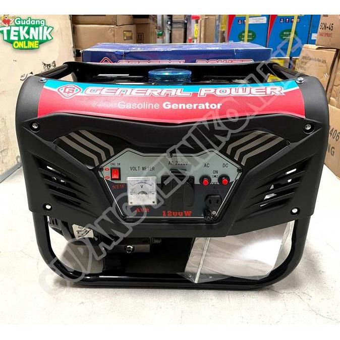 SHAANCIU Genset Listrik 1200W GENERAL POWER ET2500C AVR / Gasoline Generator Genset Jenset 1200 Watt