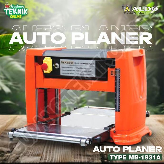 SHAANCIU Mesin Planer Duduk 12" ALDO MB-1931A / Mesin Meja Planner Pasah Ketam Sugu Serut Kayu 12 In
