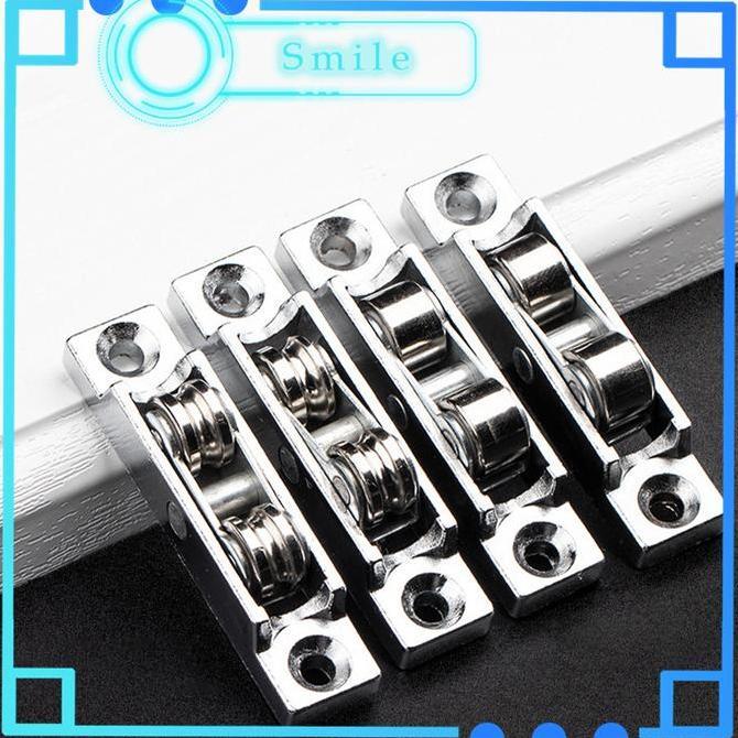 TAKLISHUU Roda Pintu Lemari Geser / Roller Bearing Pintu Geser Zinc Alloy