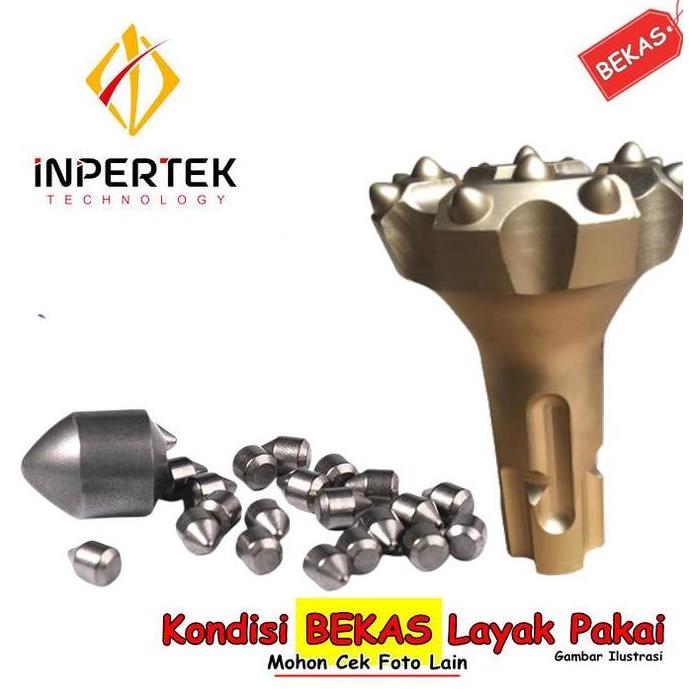 RANMEU Tricon 13 14 16 mm Carbide Bekas Bor Tanah Mata Bor Sumur Tembus Batu