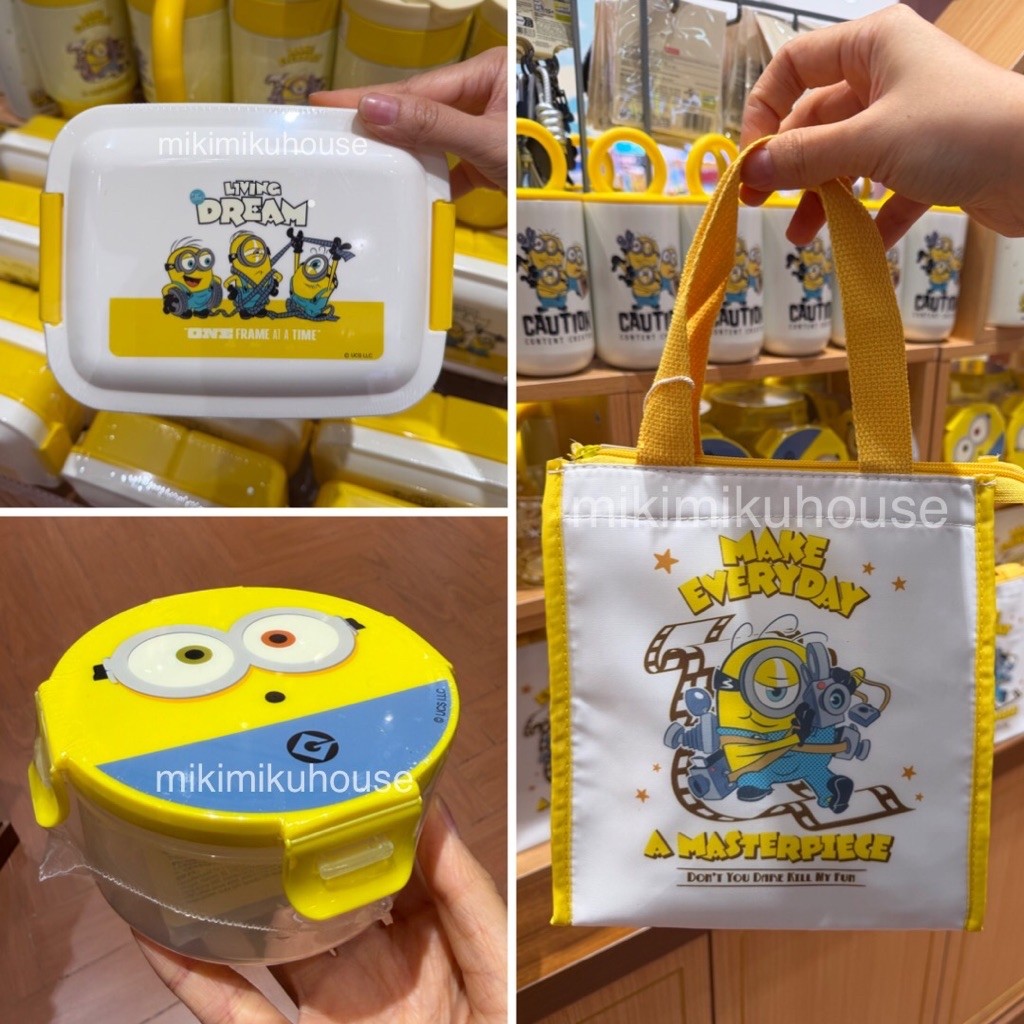 MINISO MINIONS LUNCH BOX BAG KOTAK MAKAN MINION TAS BEKAL READY STOCK MINISO x MINIONS BOB STUART KE