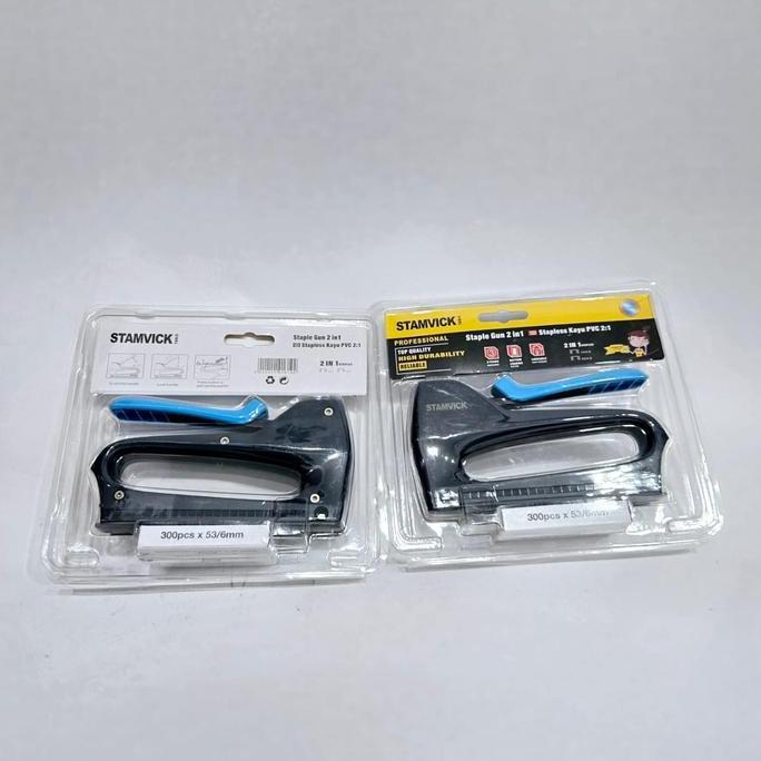 NEW STAMVICK Staples Tembak / Stapless Gun 2 in 1 / Staples Jok Tembak Hekter 13/4-8mm / 53/4-8mm ST