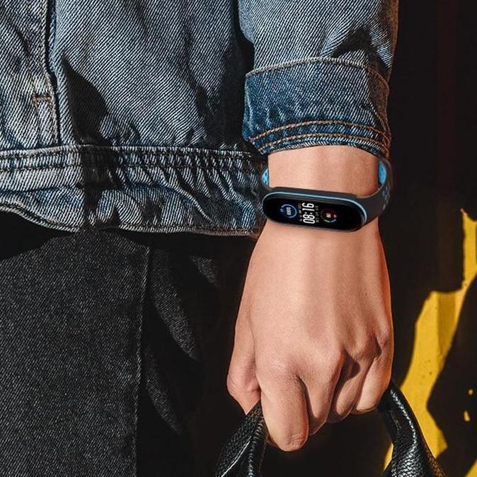 Dext- Band Strap Soft Rubber Dual Color Sport Strap For Xiaomi Mi Band 5
