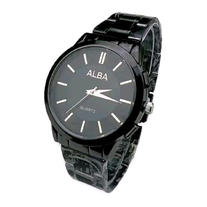 ALBA promo jam tangan couple pasangan rantai stainless ALBA Watches untuk Pasangan Elegan