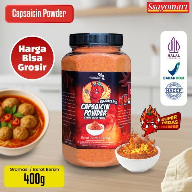 Bubuk Cabe Pedas Bubuk Cabe Pedas Cabe Bubuk Bubuk Cabai Kering Capsaicin 400G Botol