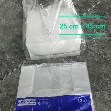 ] kresek PP bening merk bawang uk 25
