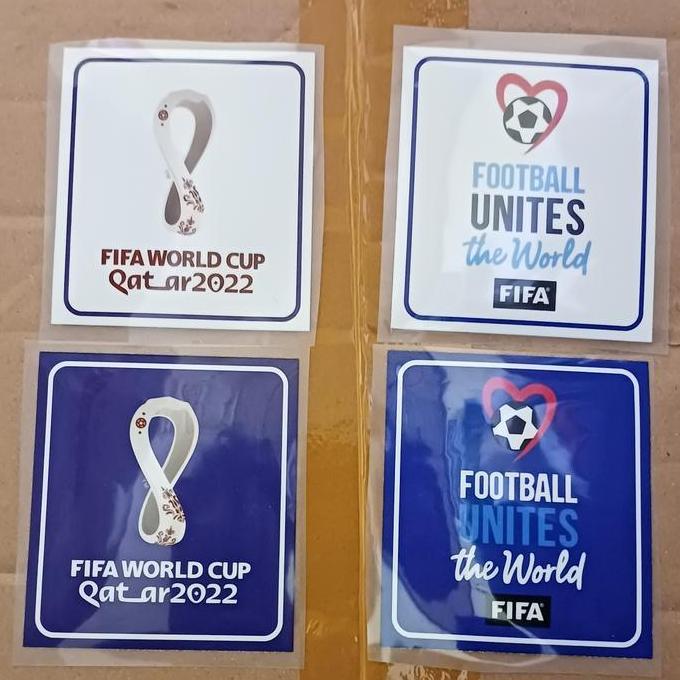 Patch FIFA World Cup Piala Dunia 2022 Remake HK Sepasang Putih Ungu