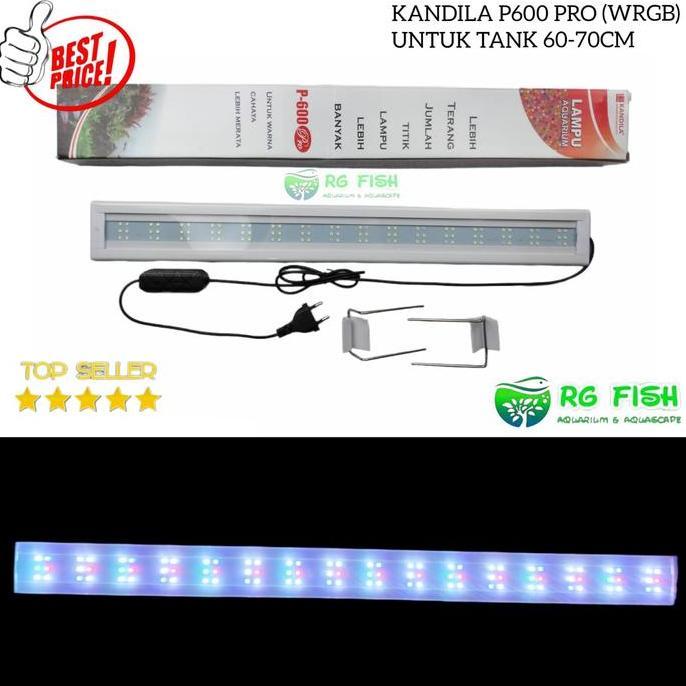 Lampu akuarium Kandila P600 led aquarium aquascape 60cm-70cm