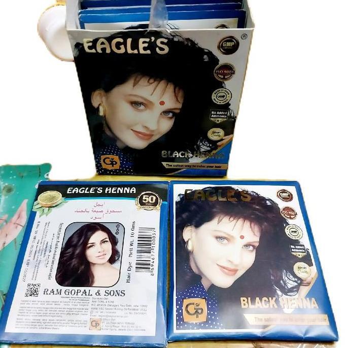 Curto - Semir Rambut Henna Eagle'S | Henna Hitam Bpom