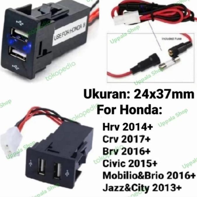 Ready soket USB mobil Honda Non Cod