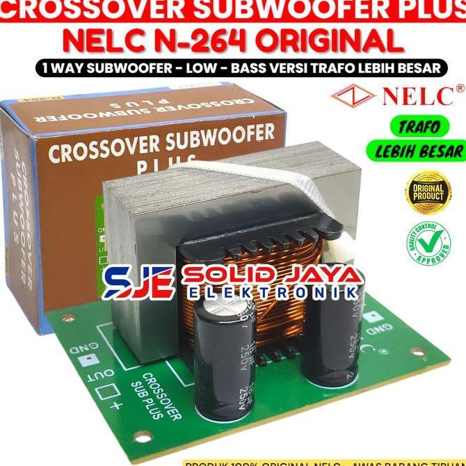 CROSSOVER SUBWOOFER PLUS 1 WAY N264 NELC CROSOVER SUB SUBWOFER LOW BASS SUB WOOFER CROSSOVER PLUS N-