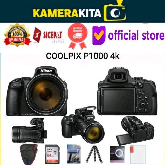 NIKON COOLPIX P1000 SUPER ZOOM / KAMERA NIKON COOLPIX P1000 4K