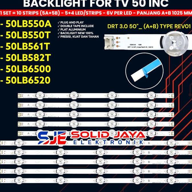 BACKLIGHGT TV LG 50 INCH 50LB550A 50LB550T 50LB561T 50LB582T 50LB6500 50LB6520 50LB550 50LB561 50LB5