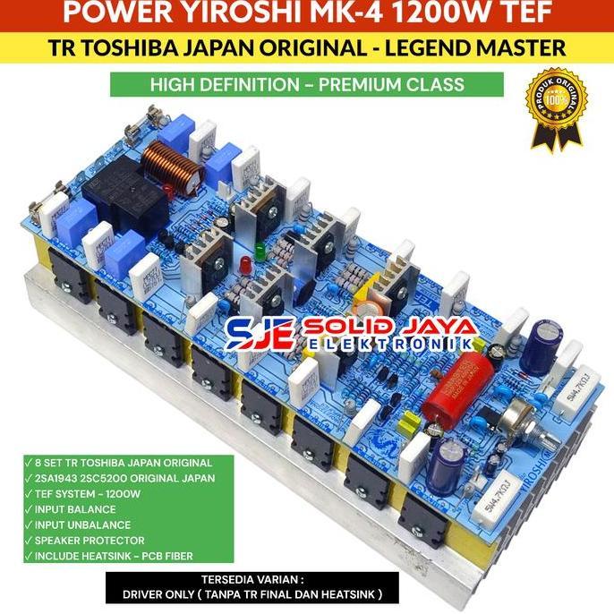 KIT POWER YIROSHI MK4 MK 4 MK-4 1200W PLUS TR TOSHIBA ASLI PLATINUM ASLI