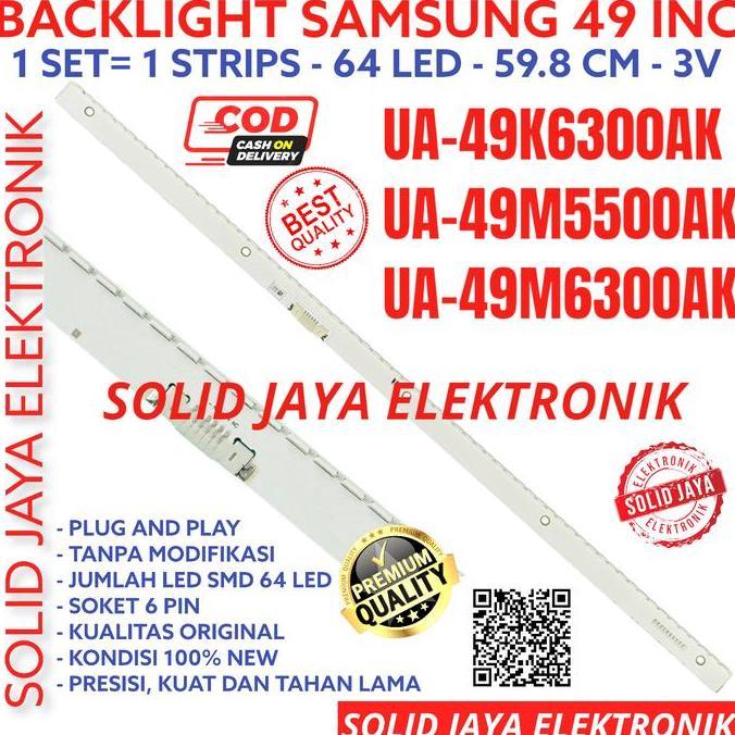BACKLIGHT TV LED SAMSUNG 49 IN 49K6300 49M5500 49M6300 AK LAMPU BL SMD HEMAT