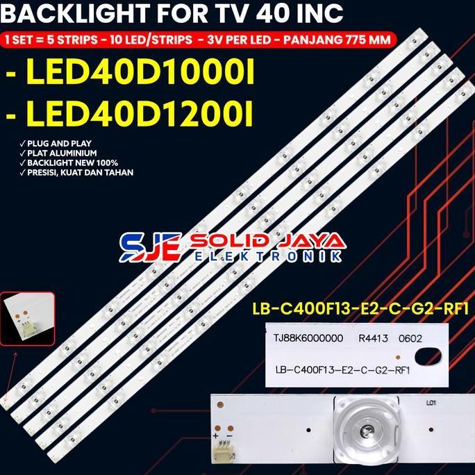 BACKLIGHT TV LED 40 INCH LED40D1000 LED40D1200 40D1000 40D1200 LAMPU BL LED 40D 10K 3V TERBATAS