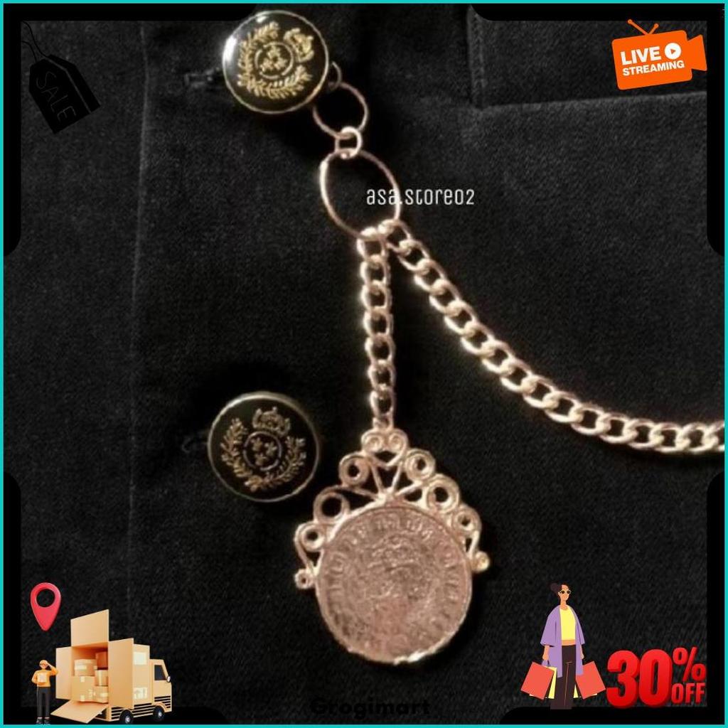 Bros Beskap Pria Jawa Sunda Betawi/Bros Rantai Jas/Bros Cowok/Bros Baju Adat Laki Laki/Baju Adat Per