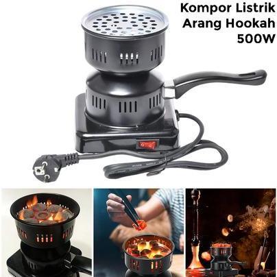 BIMANOUM Kompor Listrik Mini 500W - Pemanas Arang Hookah, BBQ, dan Camping Praktis