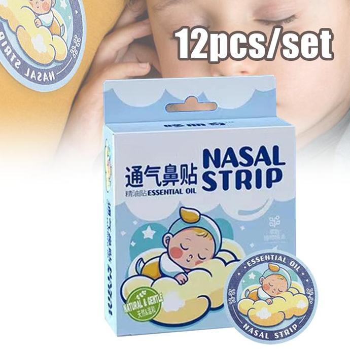 MUZACIO 12pcs/Box Breatheasy Patch Koyo Hidung Tersumbat Patch Hidung Tersumbat Tempelan Hidung Ters