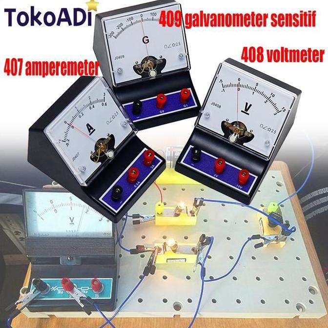 SPT Alat Ukur Listrik Fisika Ampere Meter DC Volt Meter DC Ampere Meter Sensitif