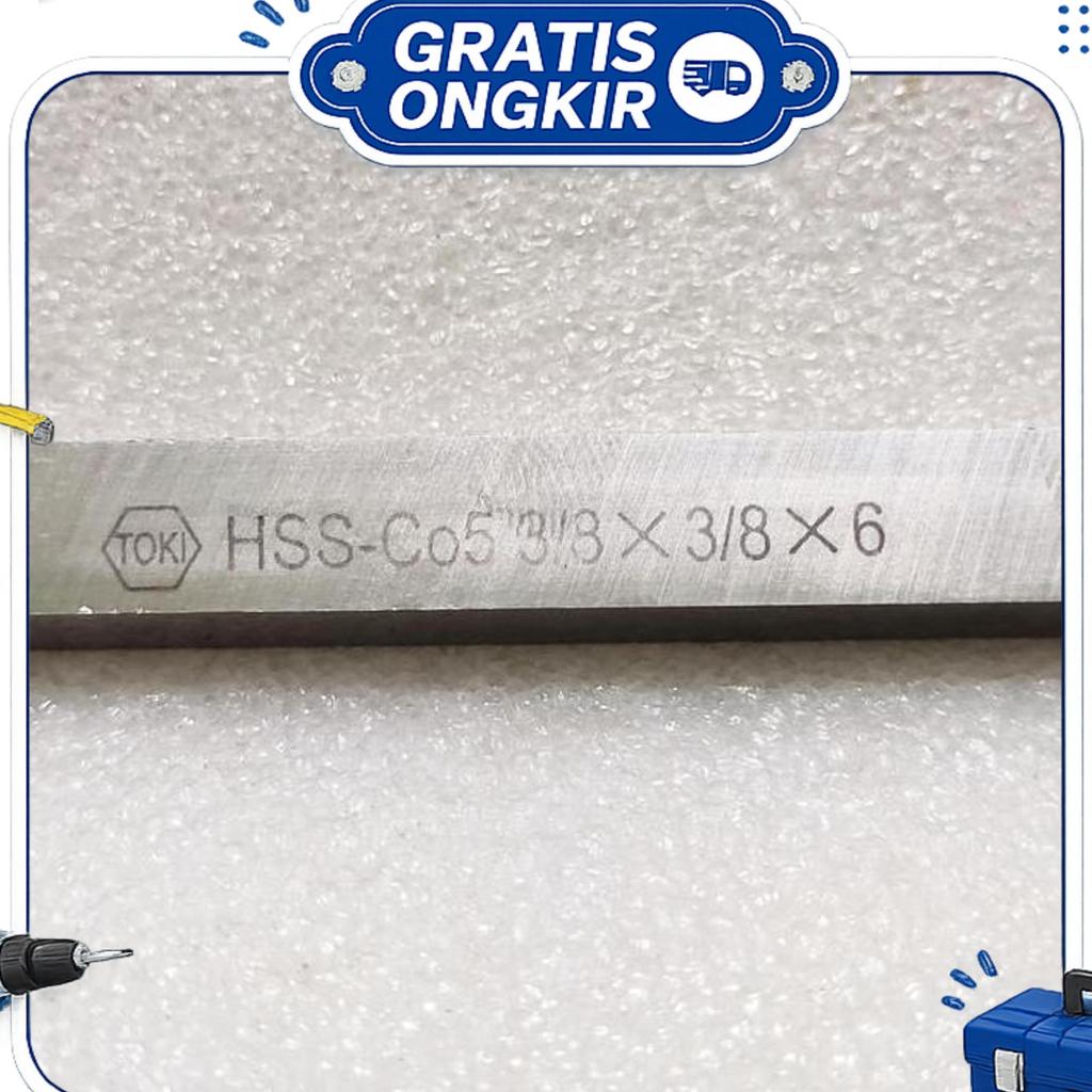 Pahat Bubut Hss-Co5 Toki 3/8 X 3/8 X 150 | Betel Bubut Hss-Cobalt Toki