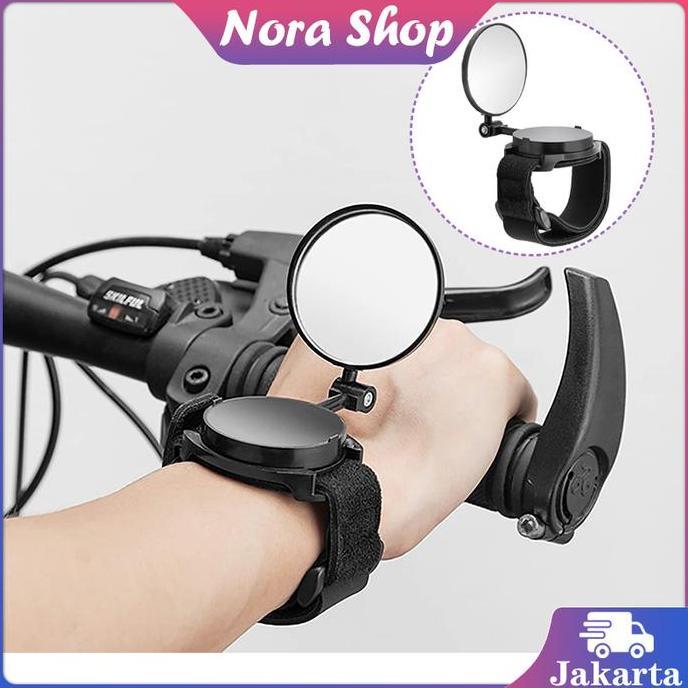 IUMAORI Kaca Spion Sepeda Lipat Gunung Spion Tangan Sepeda Hd Lensa Akrilik
