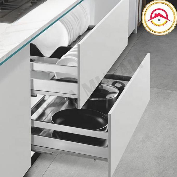 SPT Rak Piring Mangkok Sendok Dapur Tempat Sendok Sekat Laci Rak Panci Kitchen Set