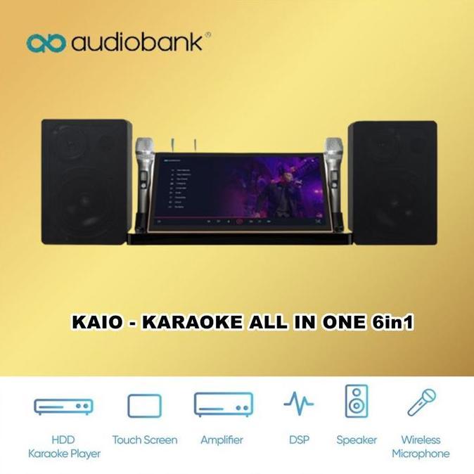 Audiobank KAIO Karaoke All In One Professional System Audio Bank KAIO Led Speakers