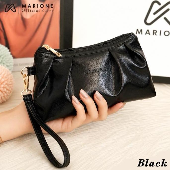 DB107 - DOMPET OBSIDIAN Dompet Serbaguna Pouch HP Besar Uang Kertas Make Up Masuk Pouch Simple Imut 