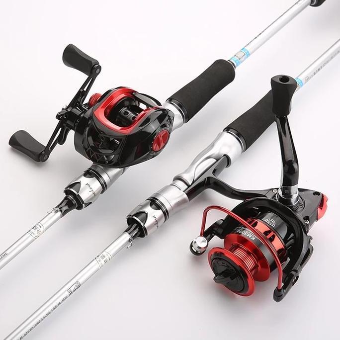 DAIWAPaket Pancing Komplit 5in1: Joran 1.65-2.7M + Reel Casting + Senar + Kail + Umpan | Gratis 5 It