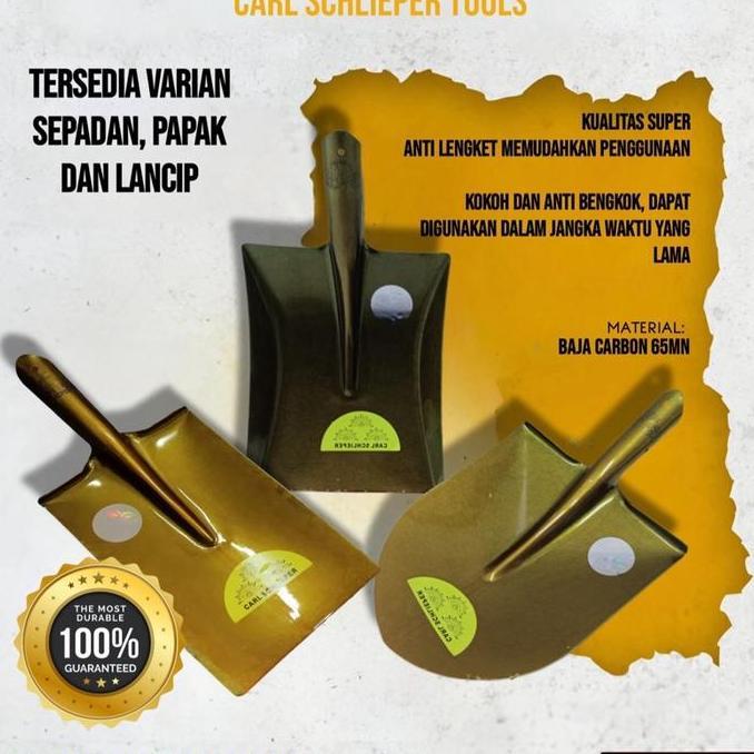 AZM KEPALA SEKOP/SKROP LANCIP PAPAK SPADAN SEPADAN SPARDAN MATA CARL SCHLIEPER