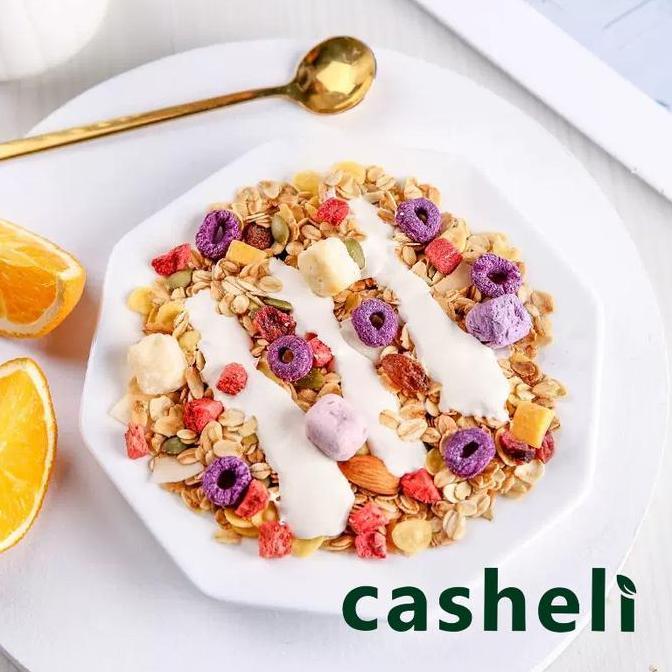 casheli Granola Freeze-dried Yogurt & Buah Granola 300g