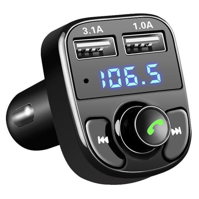 Fm Transmiter Fm Modulator Bluetooth Usb Dual Charging