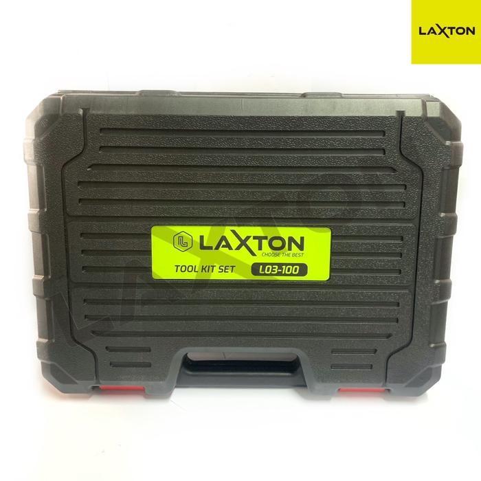 LAXTON TOOLSET TOOLKIT TOOLBOX ALAT TUKANG PERKAKAS L03-100 MURAH ORIGINAL DAN TERPERCAYA