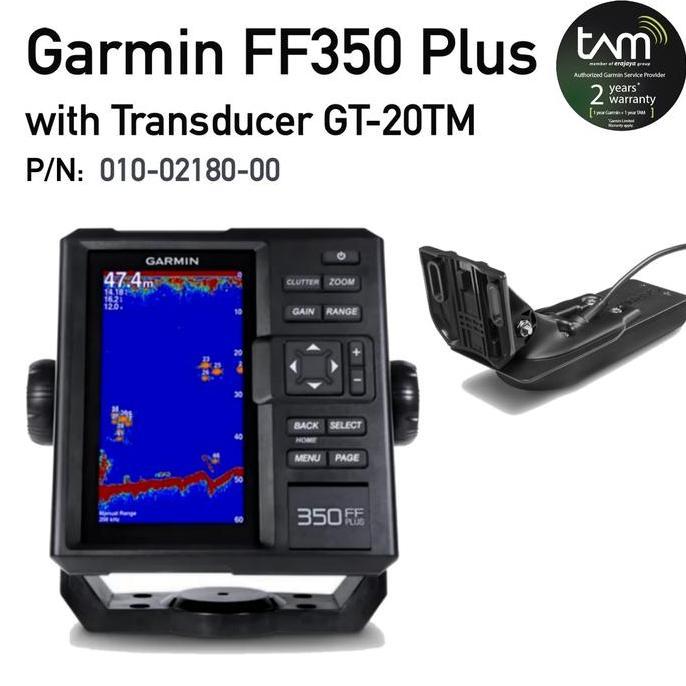 HARGA DISC - Garmin FF350 Plus GT-20TM - Fish Finder GPS with Transducer GT-20TM CleaVU - FF 350 Plu