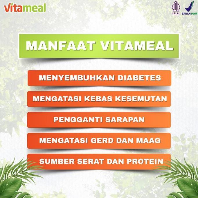 Dwayne- Vitameal 3 Box Sereal Bantu Atasi Diabetes Gula Darah Tidak Stabil Kebas Kesemutan CerealMea
