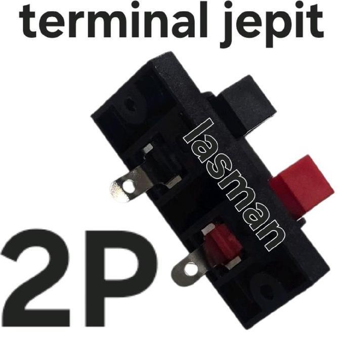 2P TERMINAL SOKET BIDING JEPIT SPEKER SPK 2P KOTAK PANJANG KAKI 2 BOK BOX KAYU BESI PLAT AMPLIFIER S